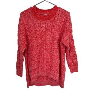 Pilcro Anthropology Coral Knit Sweater M